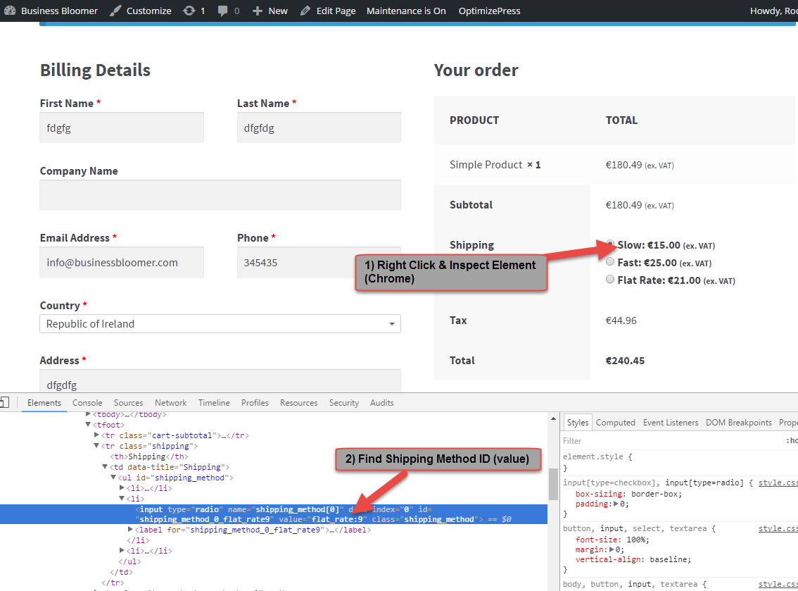 Find Shipping Method Name in WooCommerce 2.6+